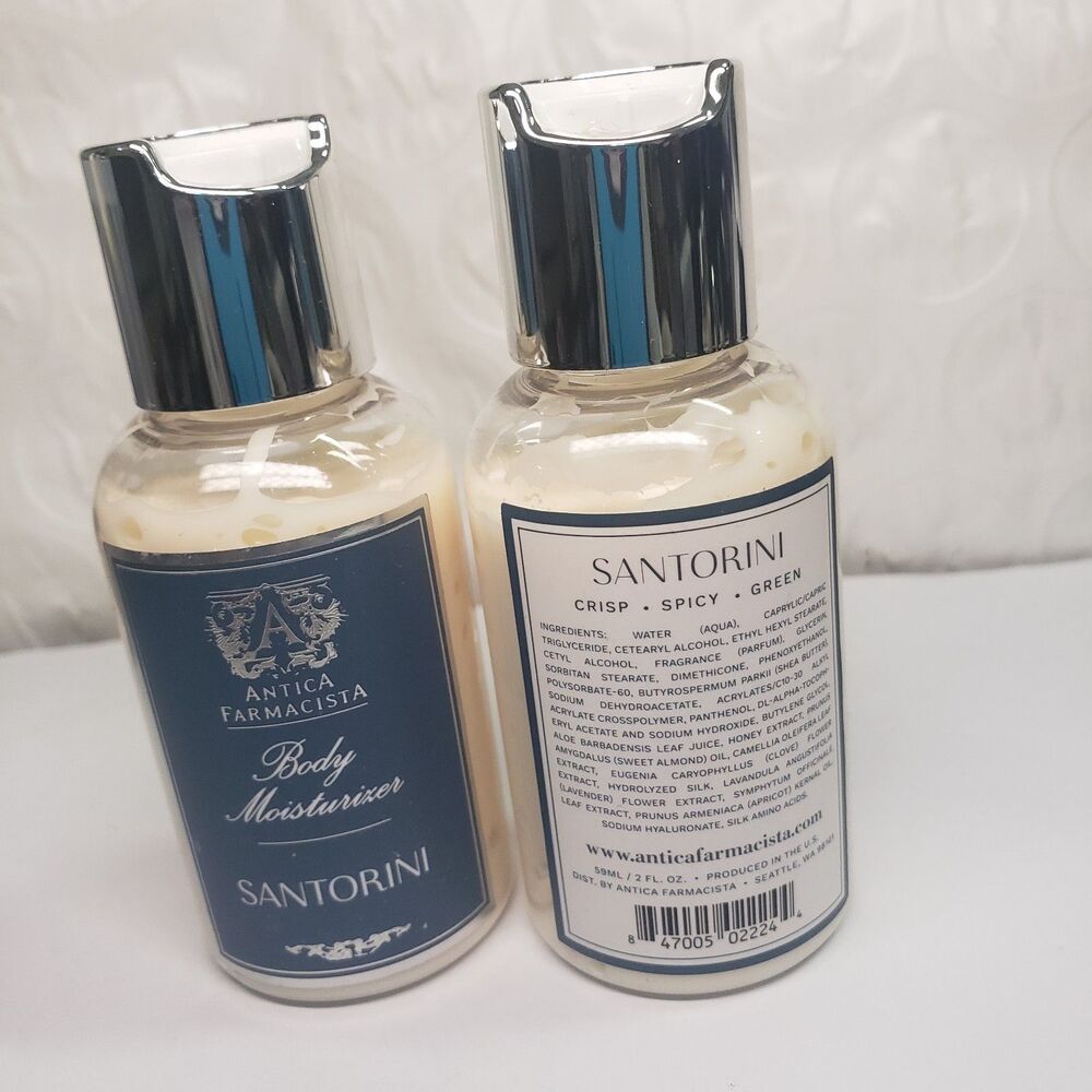 NEW 2 Antica Farmacista Santorini Body Lotion Travel Size 2 oz